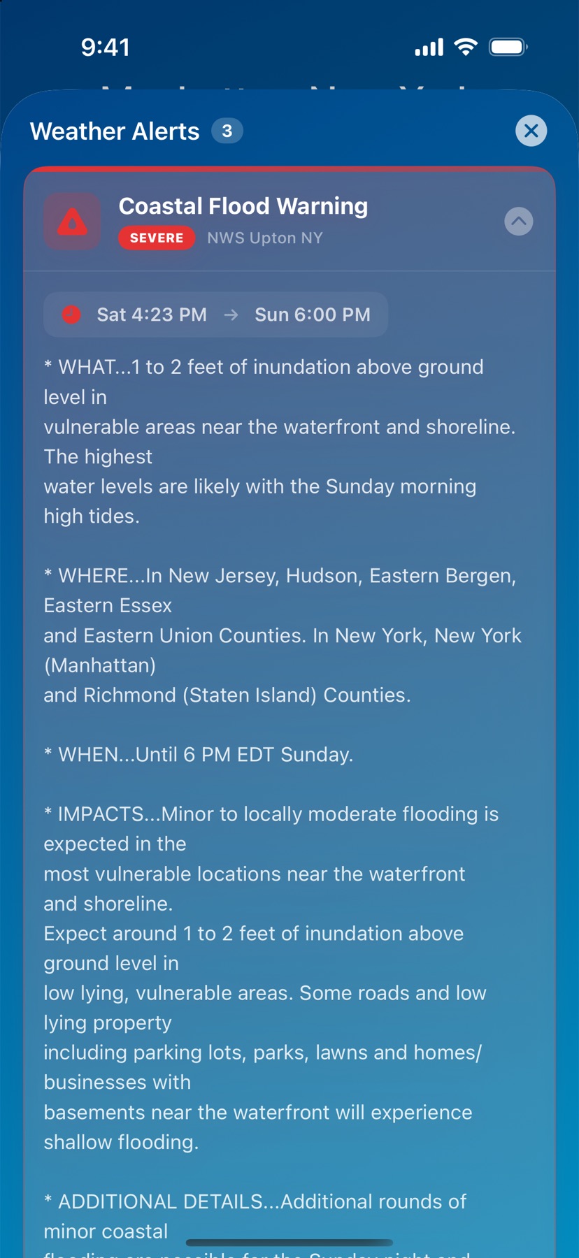 -40 screenshot: Alert details