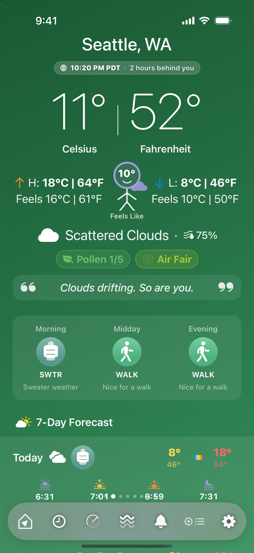 -40 screenshot: Theme: Forest