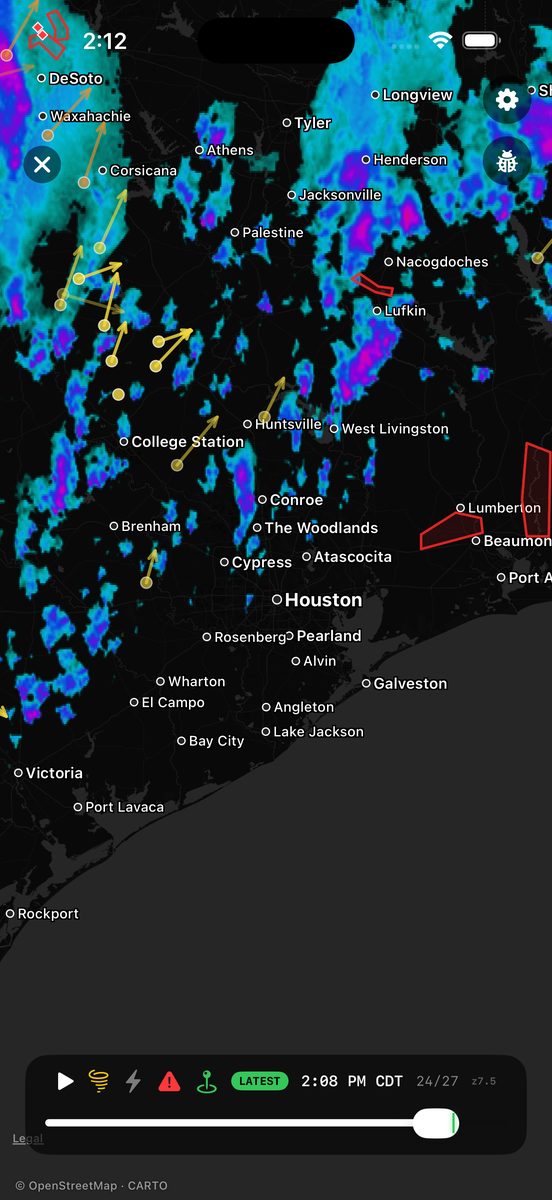 -40 screenshot: Metro radar