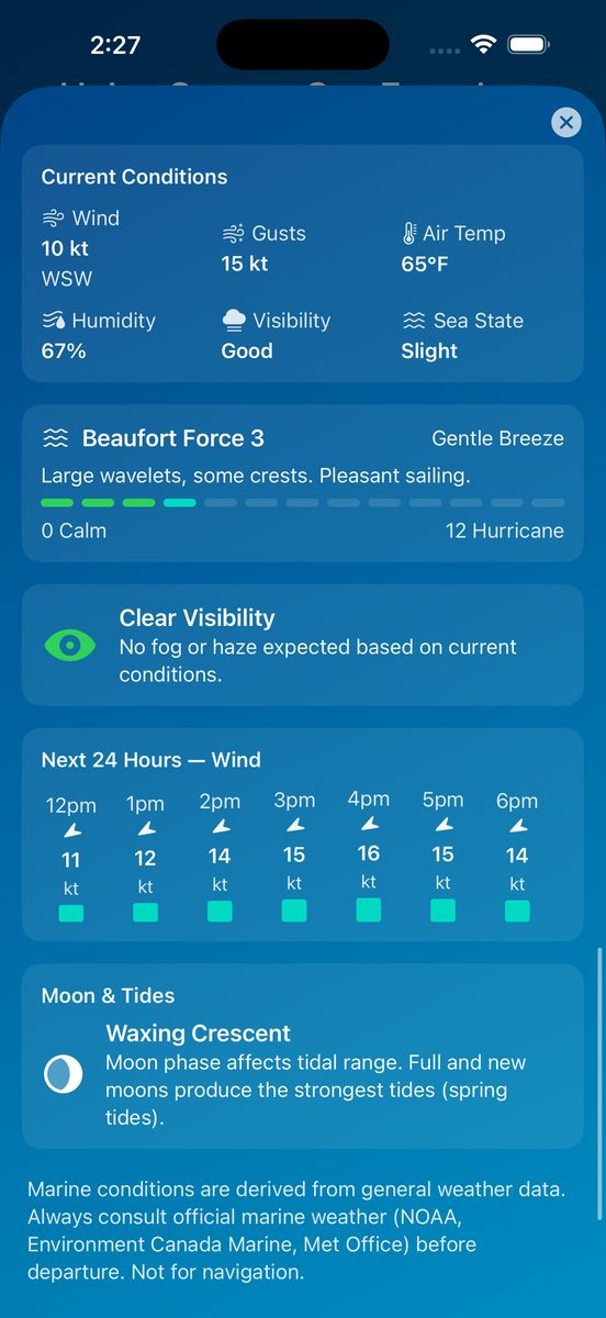-40 screenshot: Conditions detail